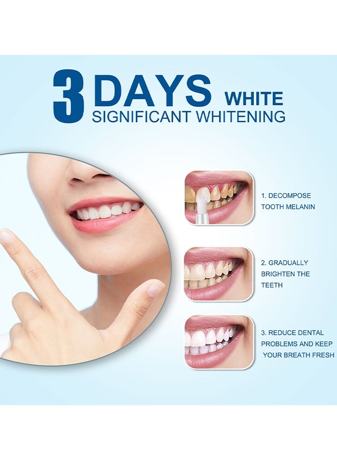 EELHOE 2 Packs Teeth Whitening Pen, Tooth Whitening Pen For Bright White Teeth, Teeth Whitening Gel For Oral Care, Fast Removes Years Of Stains, No Sensitivity, Effective And Painless Teeth Whitener - Image 5